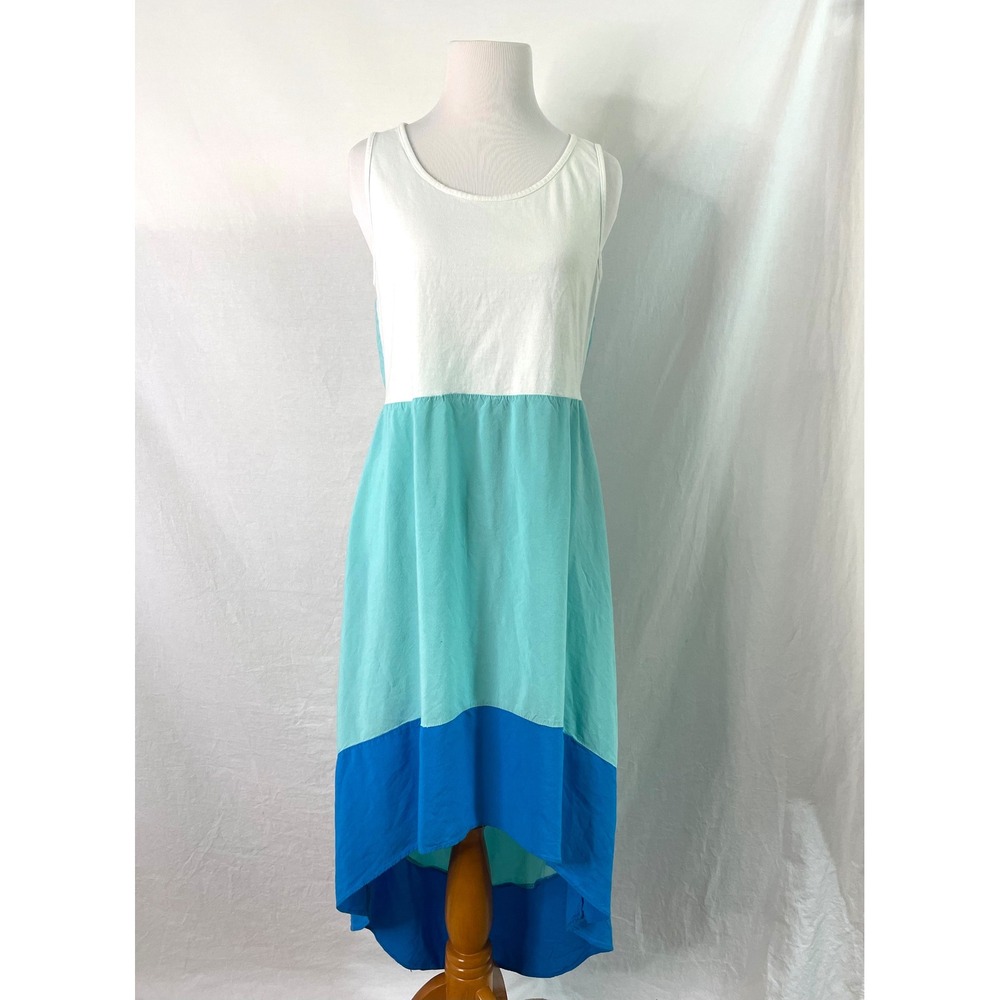 Adam Levine Dress Womens Large Colorblock High Low Cutout Back